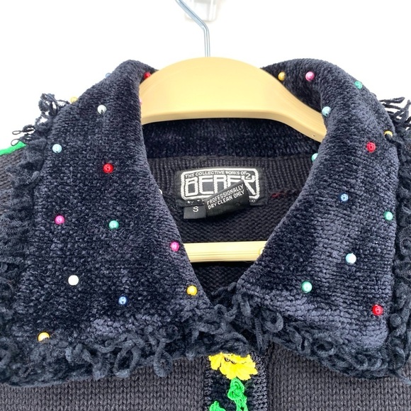 Berek 2 Women's Floral Embellished Sweater Small - Picture 4 of 6